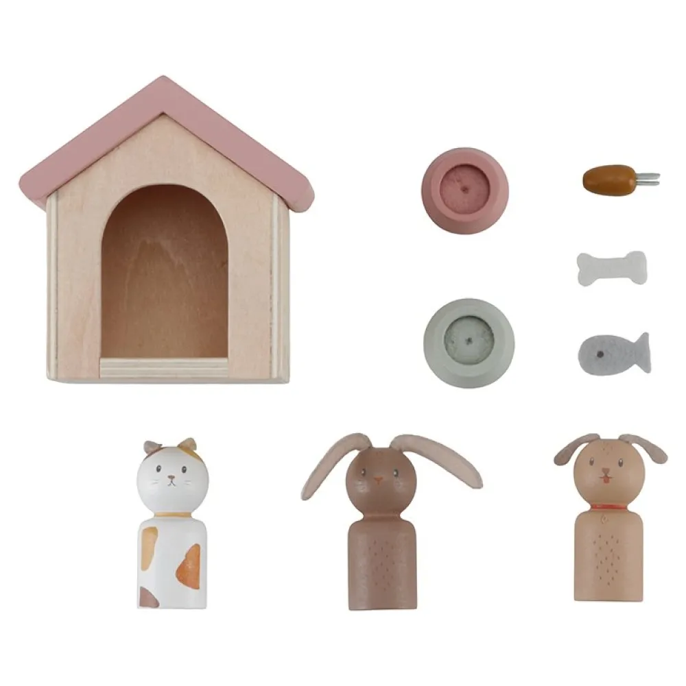 Little Dutch Aanvulset poppenhuis huisdieren