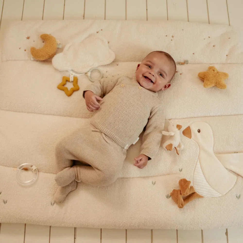 Little Dutch Activiteiten speelkleed - Wit - Newborn Naturals
