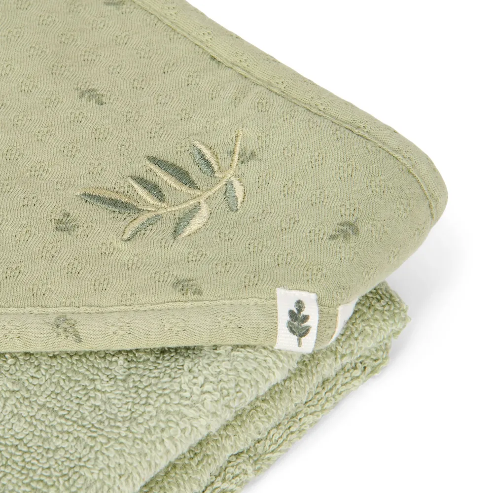 Little Dutch Badcape - Groen - 100 x 100 - Essentials