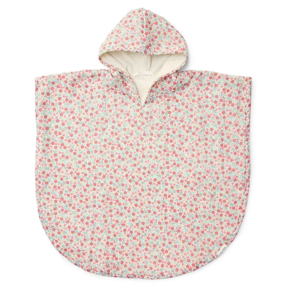 Little Dutch Badponcho - Meerkleurig - Maat one size - Sunny Flowers