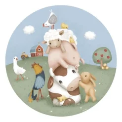 Little Dutch Behangcirkel - Meerkleurig - Little Farm