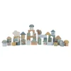 Little Dutch Bouwblokken - Blauw - Forest Friends