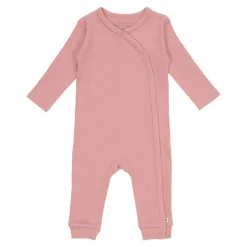 Little Dutch Boxpakje met overslag Rib Vintage Pink