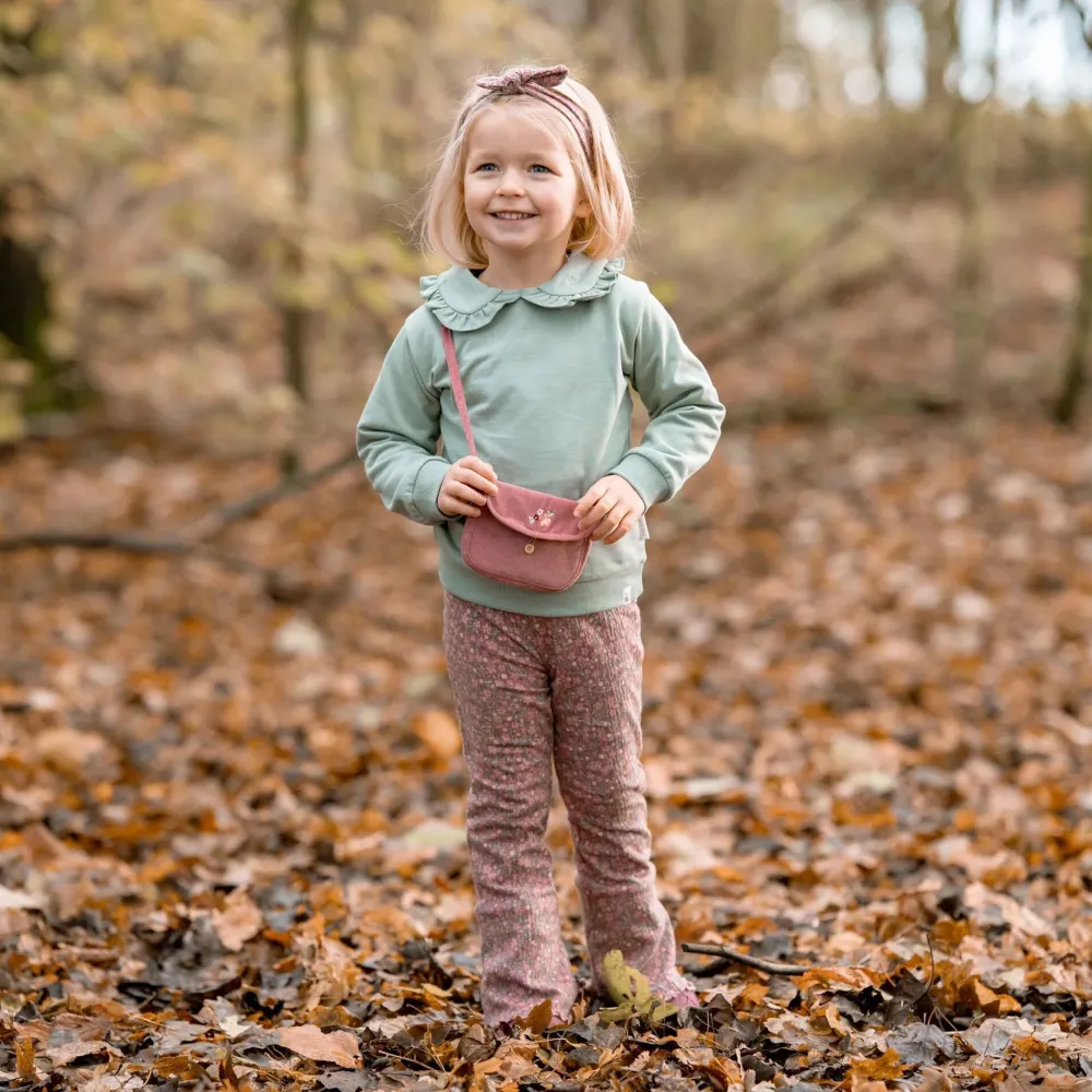 Little Dutch Flared broek - Roze - Fairy Garden - Bloemen