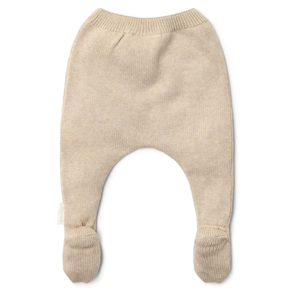 Little Dutch Gebreide broek - Beige - Newborn Naturals