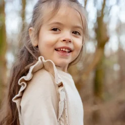 Little Dutch Gebreide trui - Ruffle -  Zand - Fairy Garden
