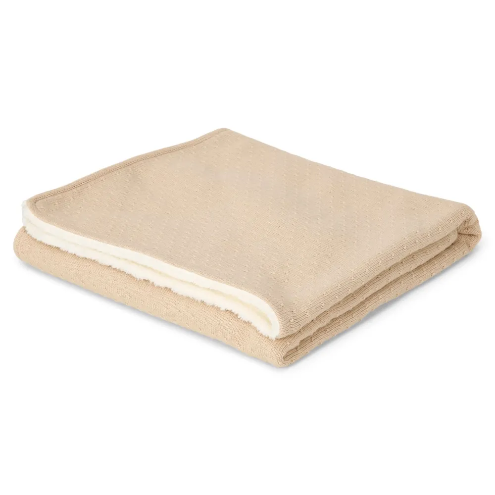 Little Dutch Gebreid ledikantdeken - Fleece - Beige - Essentials