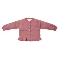 Little Dutch Gebreid vest - Knoopjes - Roze - Fairy Garden