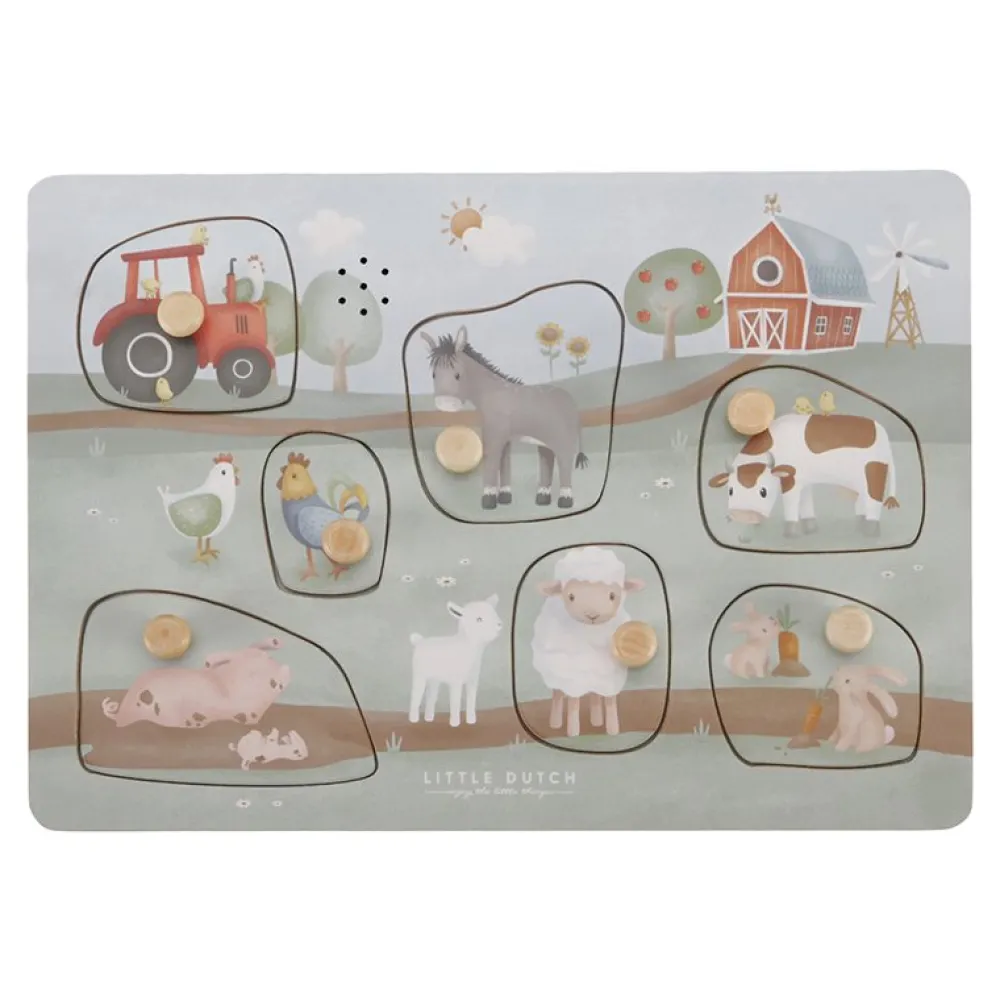 Little Dutch Geluidenpuzzel Little Farm