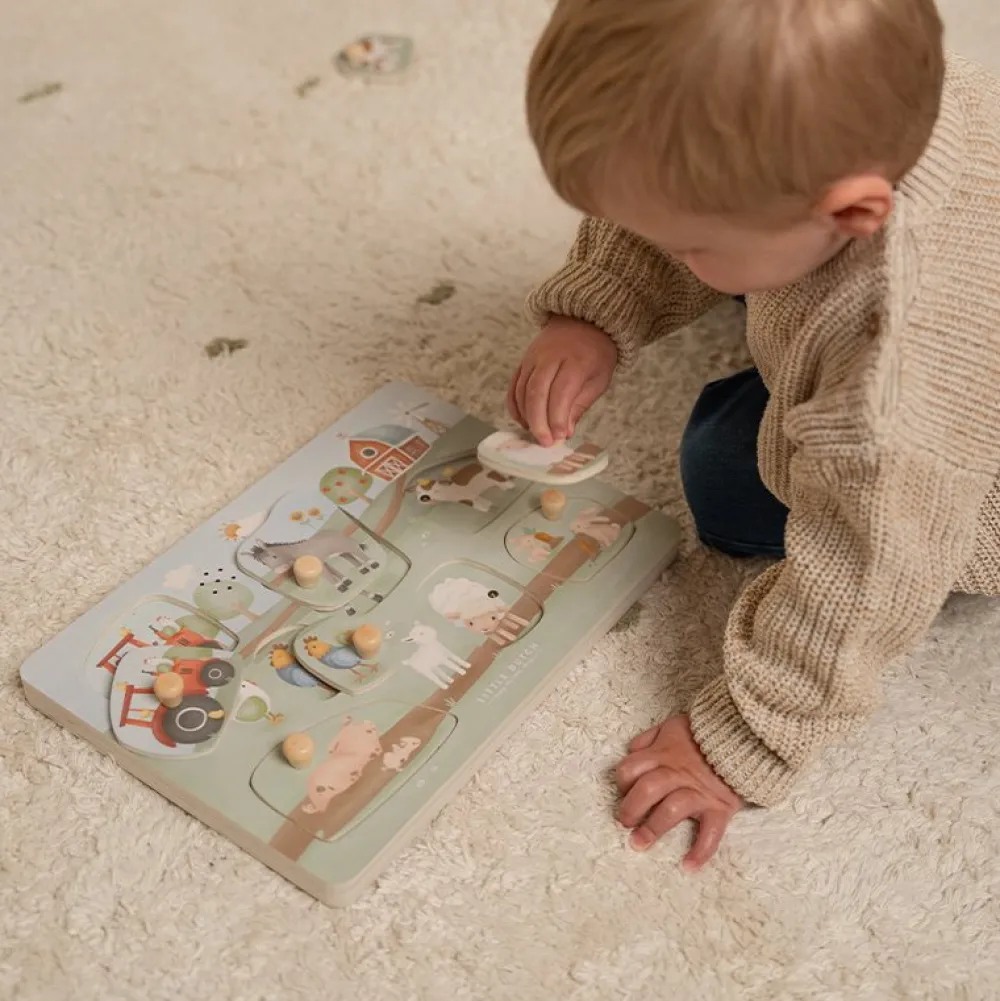 Little Dutch Geluidenpuzzel Little Farm