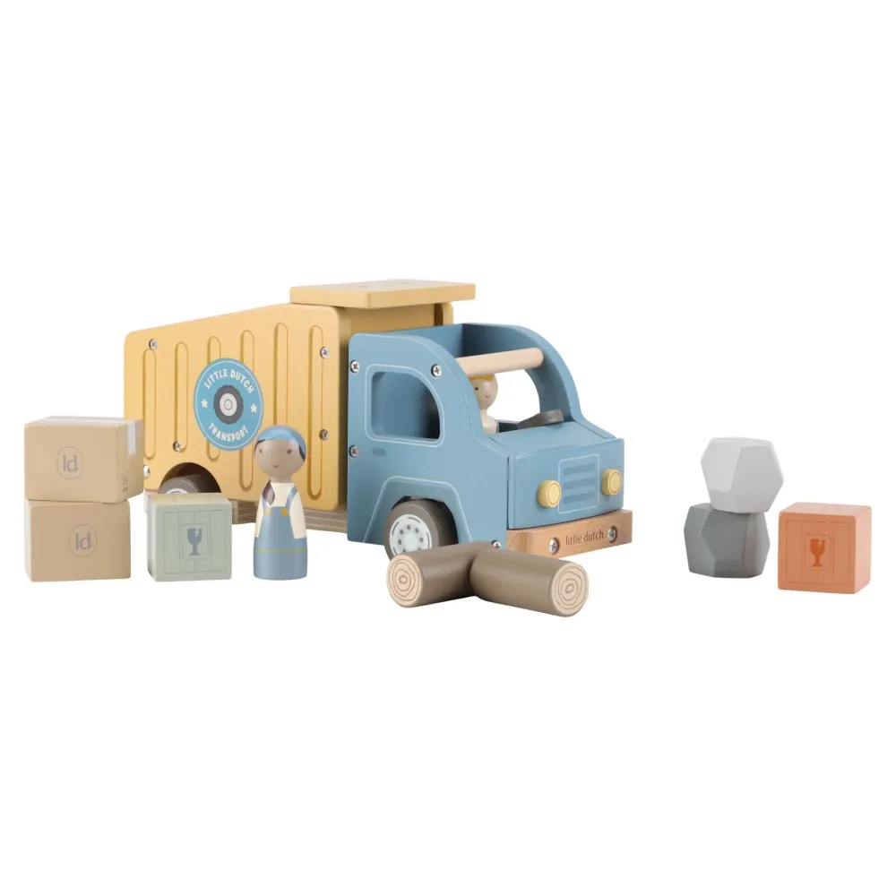 Little Dutch Houten kiepwagen – Meerkleurig – Essentials