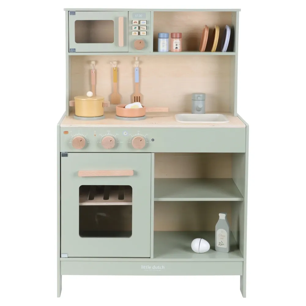 Little Dutch Houten speelkeuken - Groen