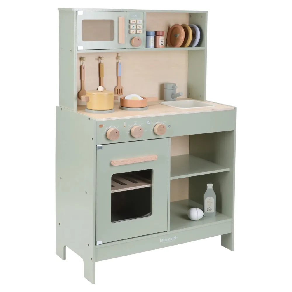 Little Dutch Houten speelkeuken - Groen