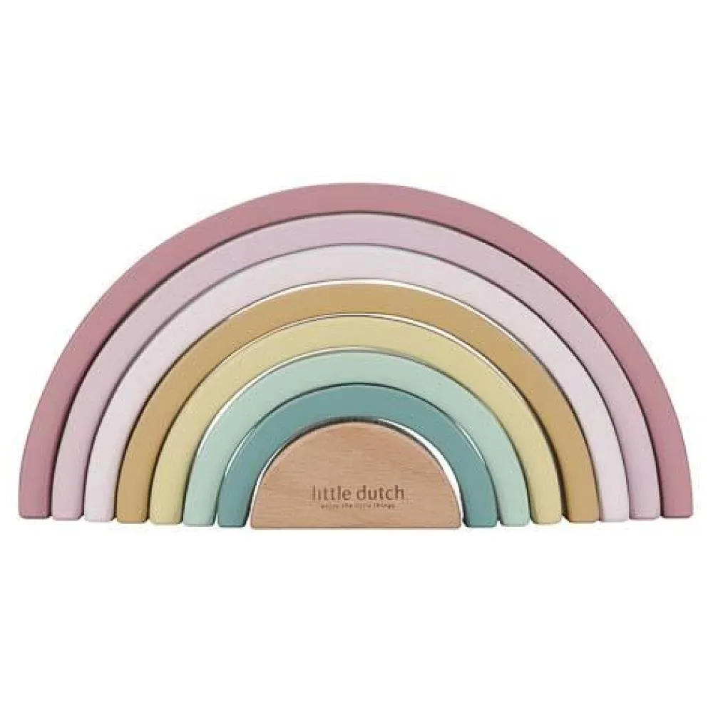 Little Dutch Houten Stapelregenboog - Roze - Fairy Garden
