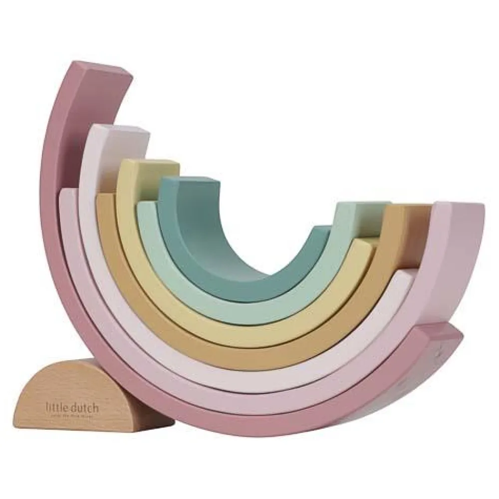 Little Dutch Houten Stapelregenboog - Roze - Fairy Garden