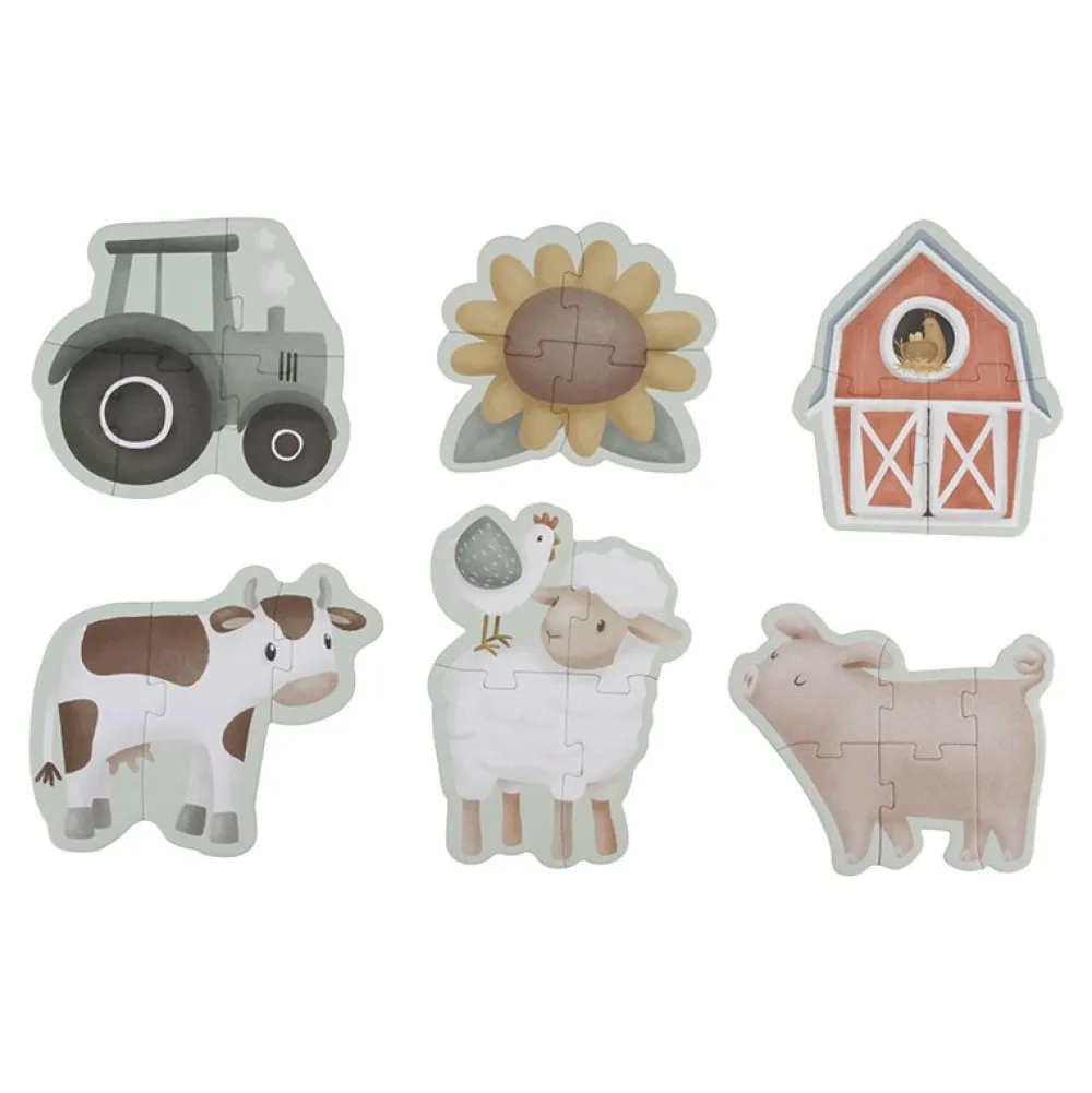 Little Dutch 6 in 1 puzzel Little Farm