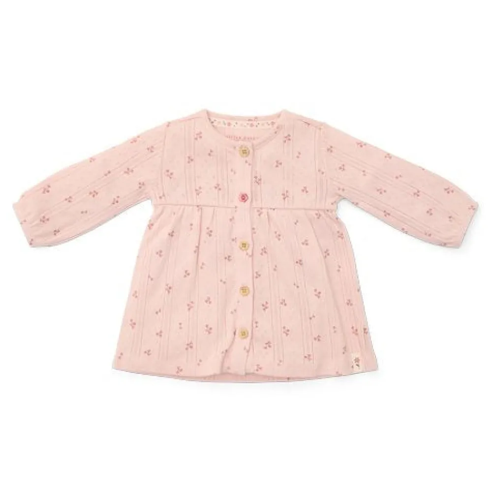 Little Dutch Jurk lange mouw - Roze - Fairy Garden - Fairy Flowers