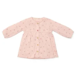 Little Dutch Jurk lange mouw - Roze - Fairy Garden - Fairy Flowers