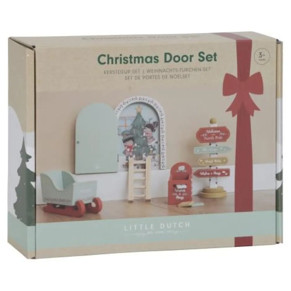 Little Dutch Kerstdeurtje - Meerkleurig