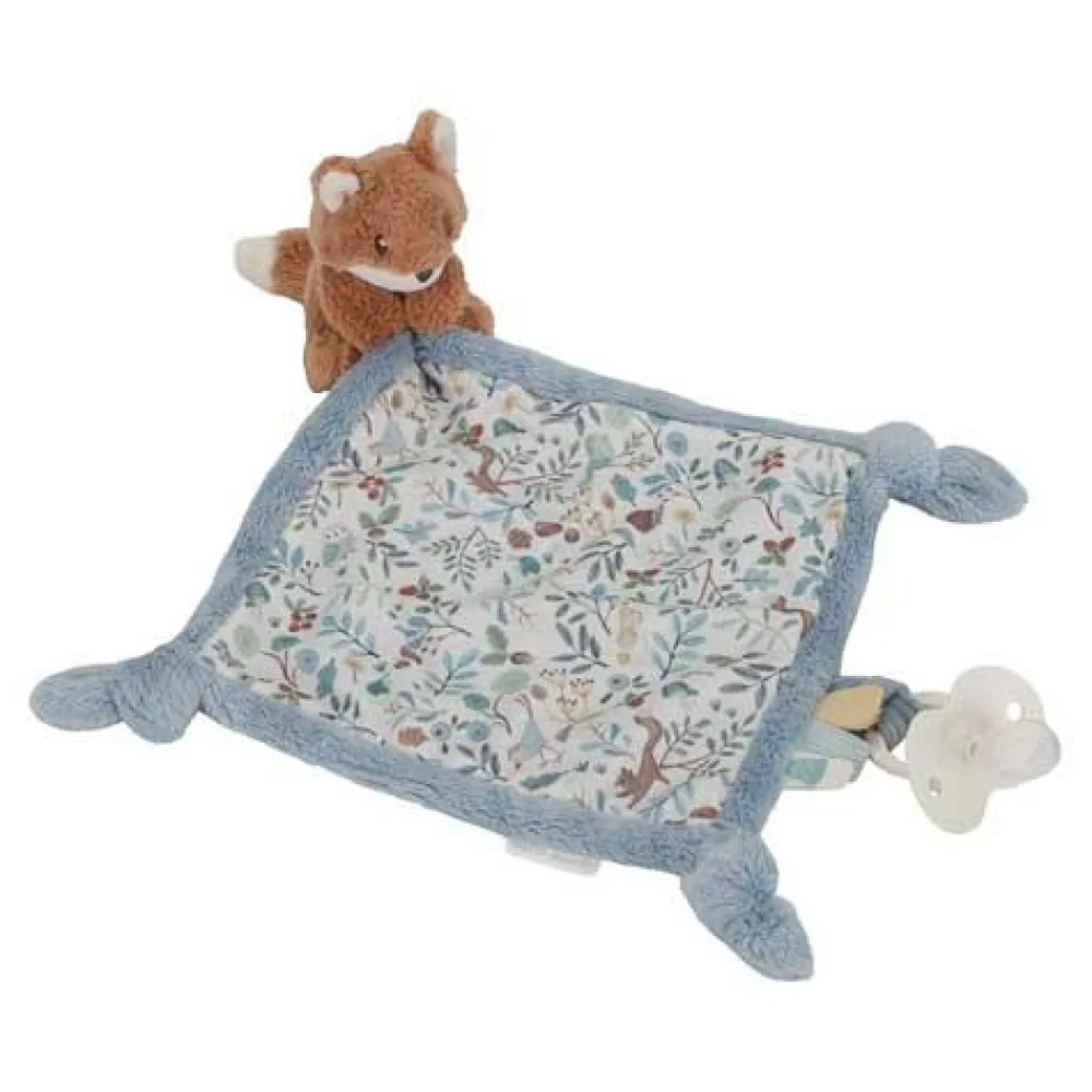 Little Dutch Knuffeldoekje print Vos - Blauw - Forest Friends