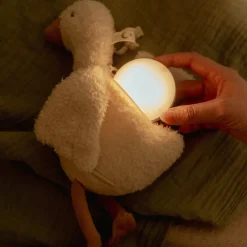 Little Dutch Knuffelgans Licht & Geluid - Wit - Little Goose