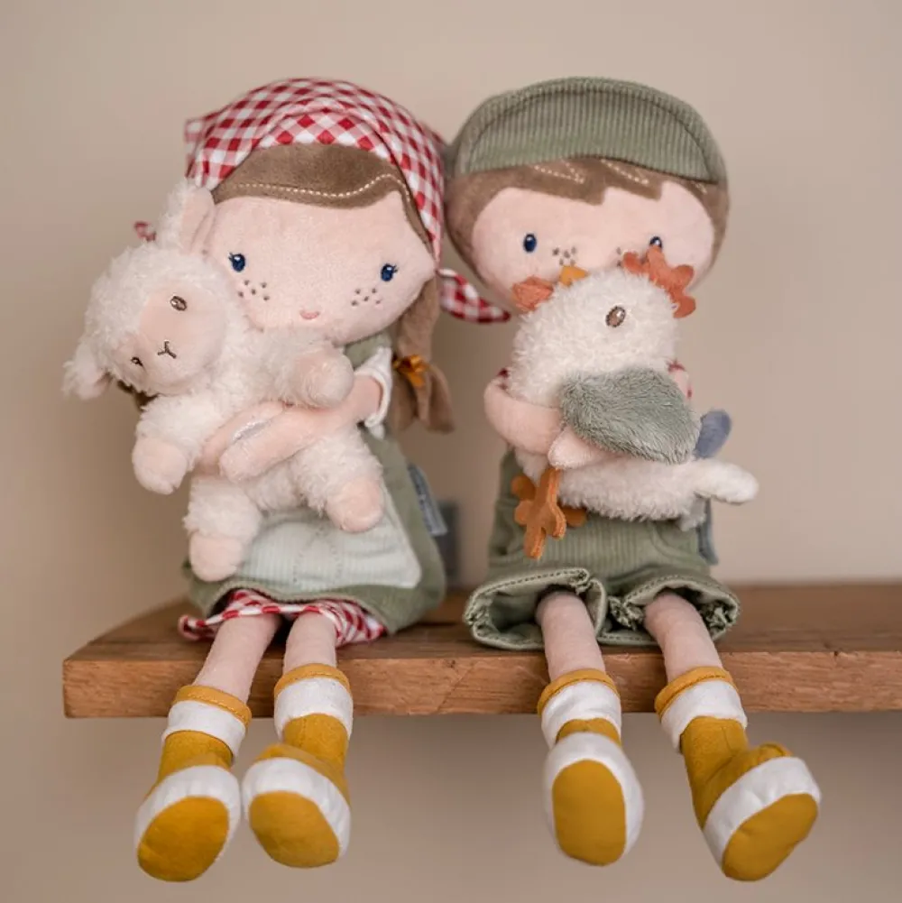 Little Dutch Knuffelpop Boerin Rosa met schaap 35cm