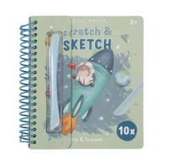 Little Dutch Kras- en schetsboek Jim & Friends