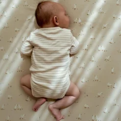 Little Dutch Ledikant deken - Beige - Little Goose - Moon & Stars