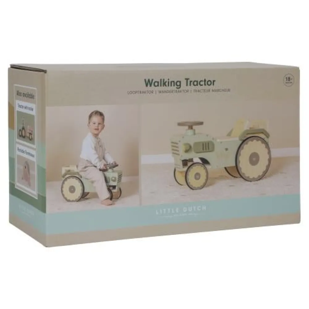 Little Dutch Loopauto - Groen - Little Farm
