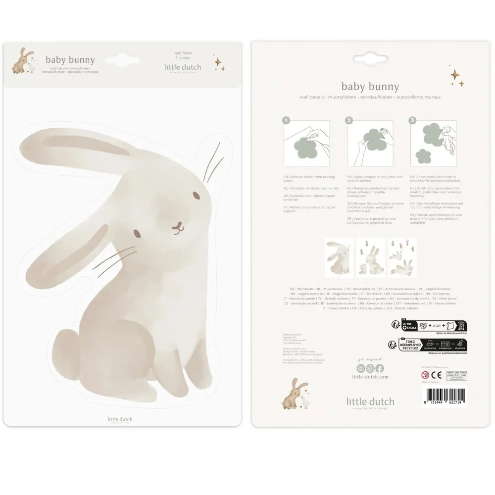 Little Dutch Muurstickers Baby Bunny