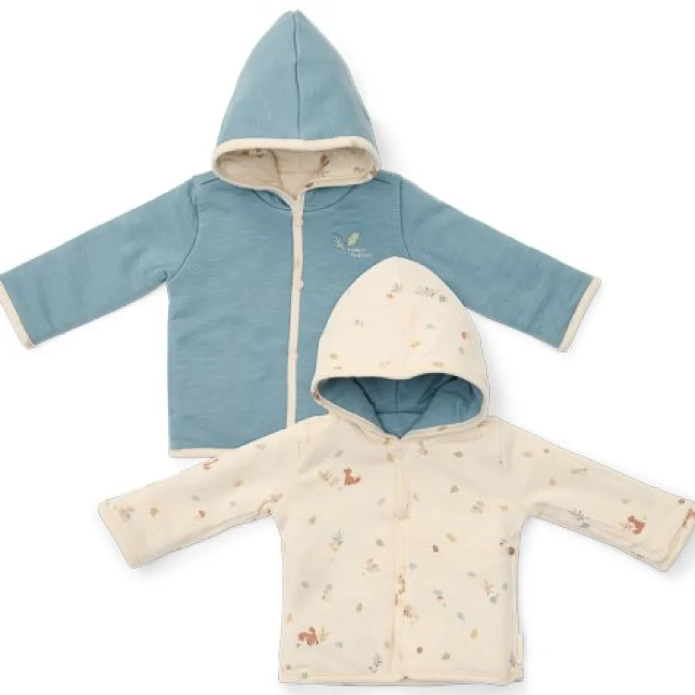 Little Dutch Omkeerbaar jasje - Blauw - Forest Friends