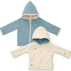 Little Dutch Omkeerbaar jasje - Blauw - Forest Friends