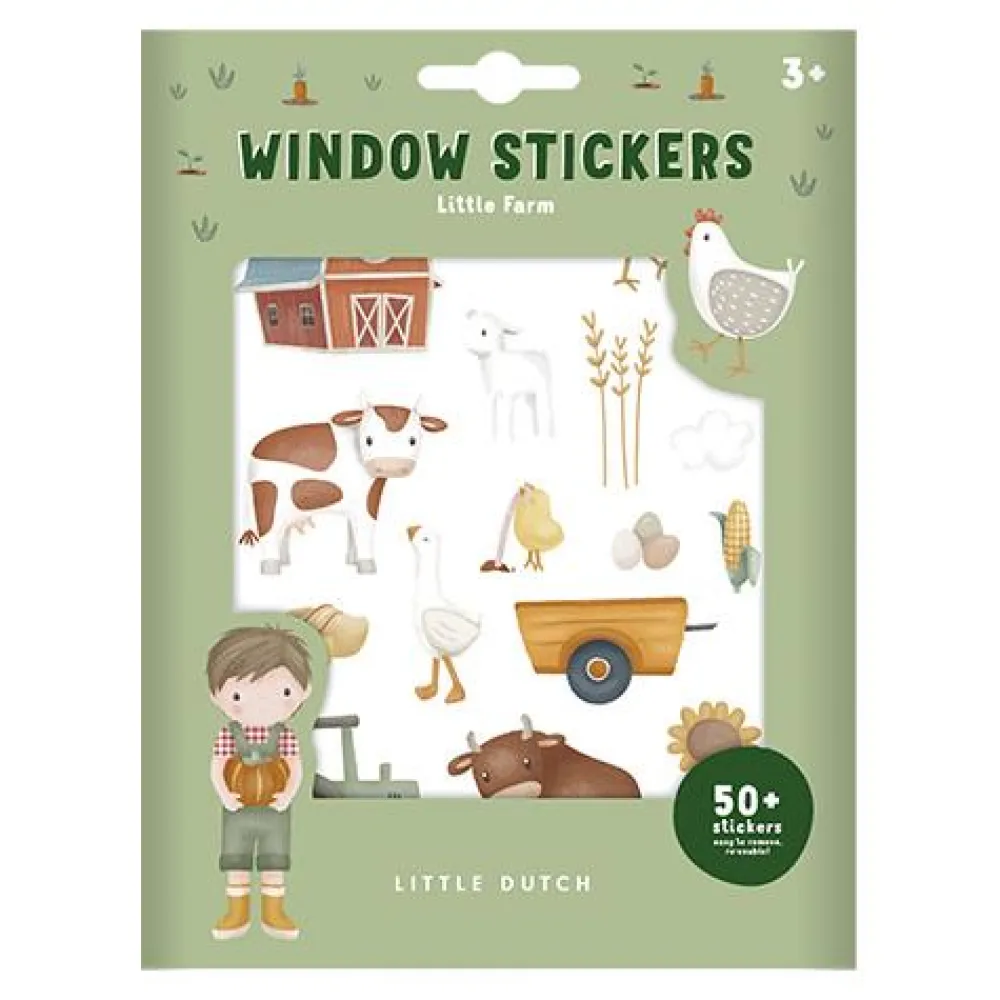 Little Dutch Raamstickers Little Farm