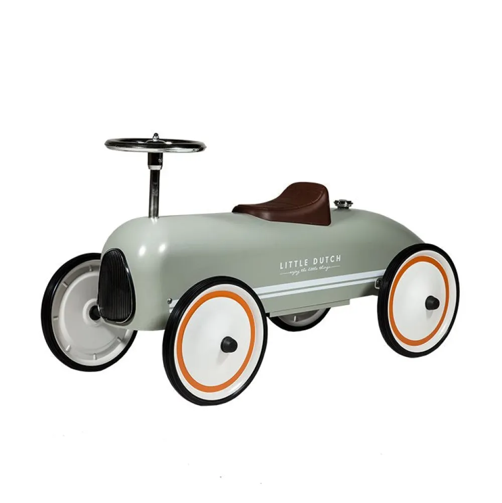 Little Dutch Retro Loopauto - Olive