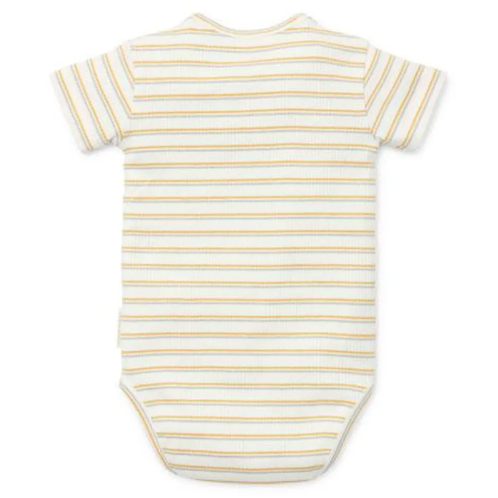 Little Dutch Romper korte mouw - Meerkleurig - Little Farm - Streep