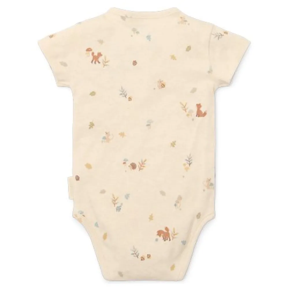 Little Dutch Romper korte mouw - Zand - Forest Friends