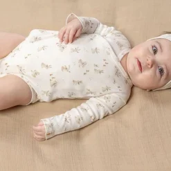 Little Dutch Romper overslag lange mouw - Wit - Newborn Naturals - Baby Bunny