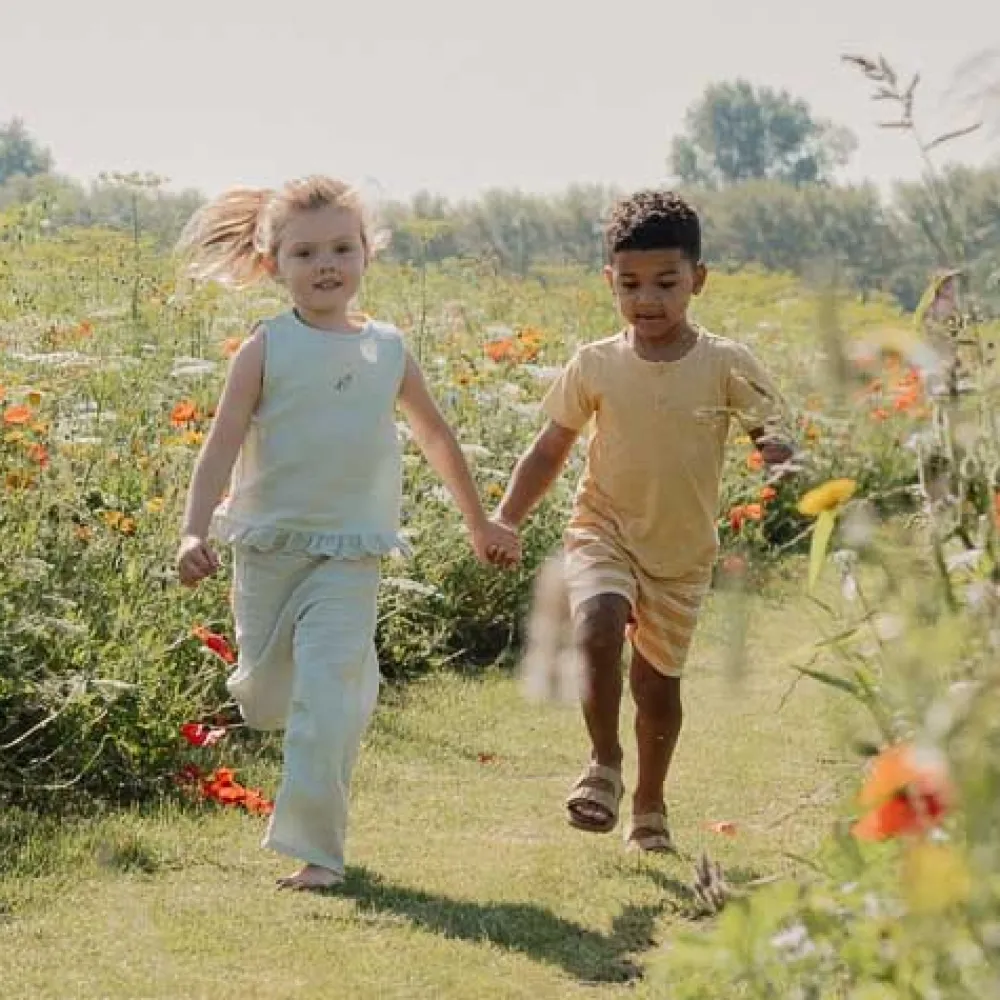 Little Dutch Shirt korte mouw - Geel - Forest Friends