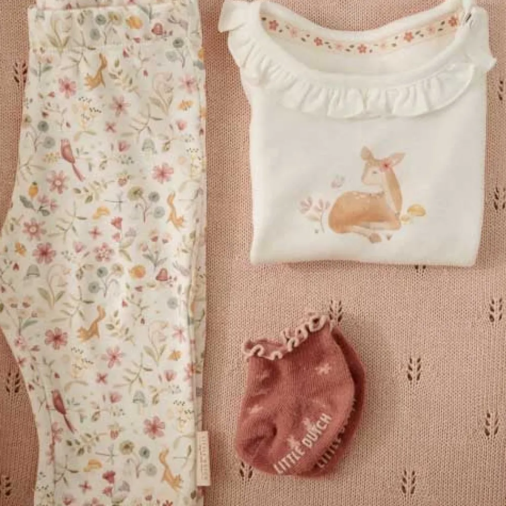 Little Dutch Shirt lange mouw - Ruches - Wit - Fairy Garden