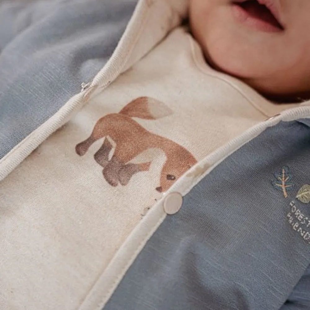 Little Dutch Shirt lange mouw - Zand - Forest Friends - Vosje