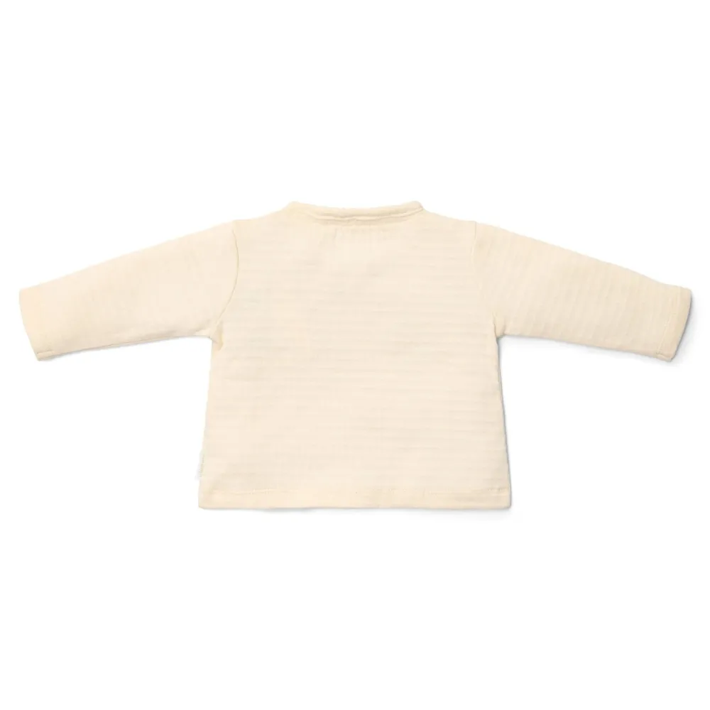 Little Dutch Shirt overslag lange mouw - Beige - Newborn Naturals