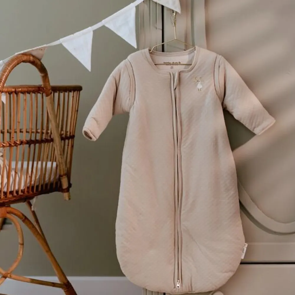 Little Dutch Slaapzak winter – Beige – Maat 70 cm – Newborn Naturals – Little Goose