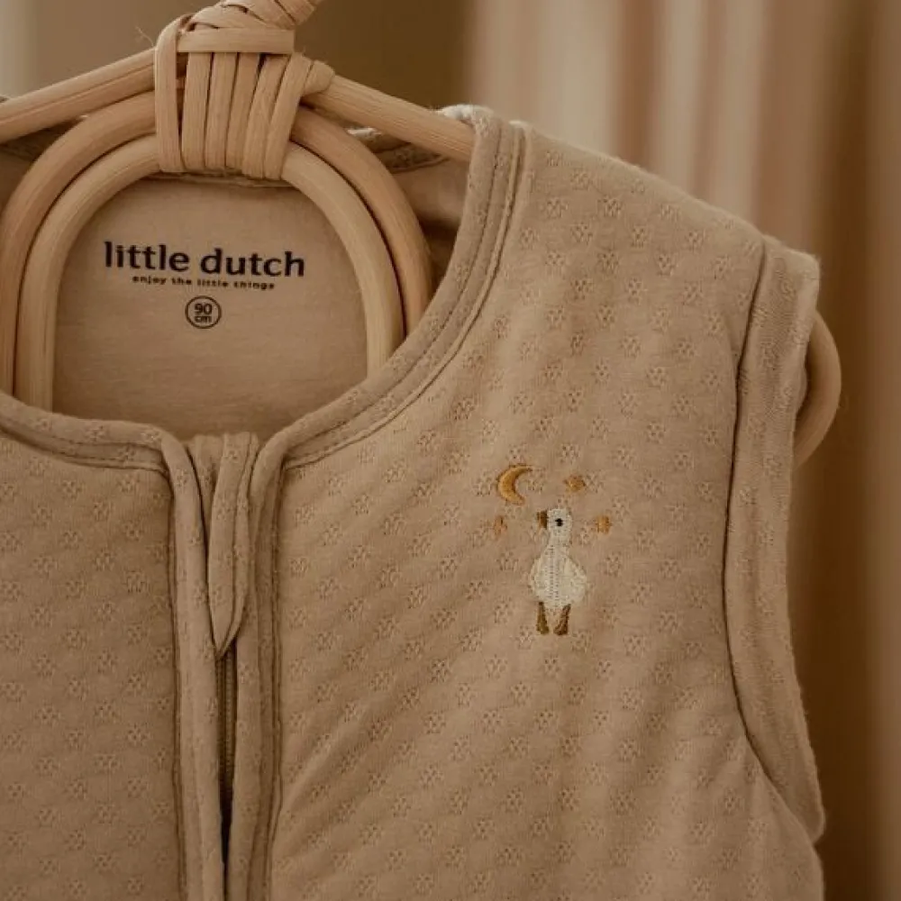 Little Dutch Slaapzak winter – Beige – Maat 70 cm – Newborn Naturals – Little Goose