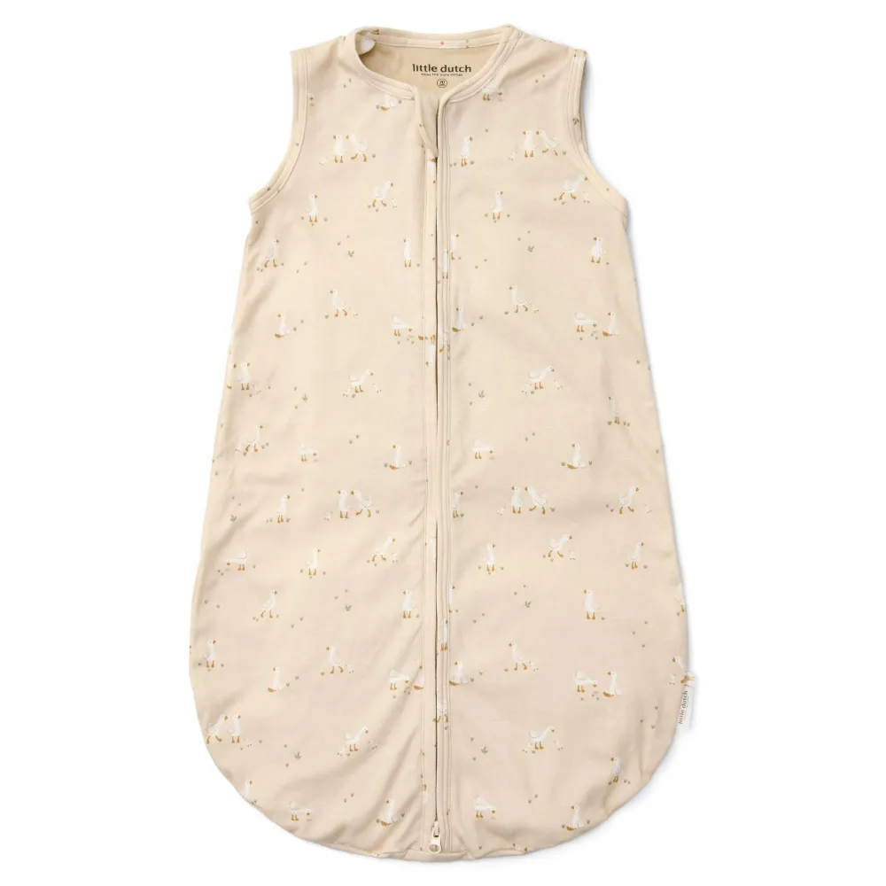 Little Dutch Slaapzak zomer – Beige – Maat 90 cm – Newborn Naturals – Little Goose