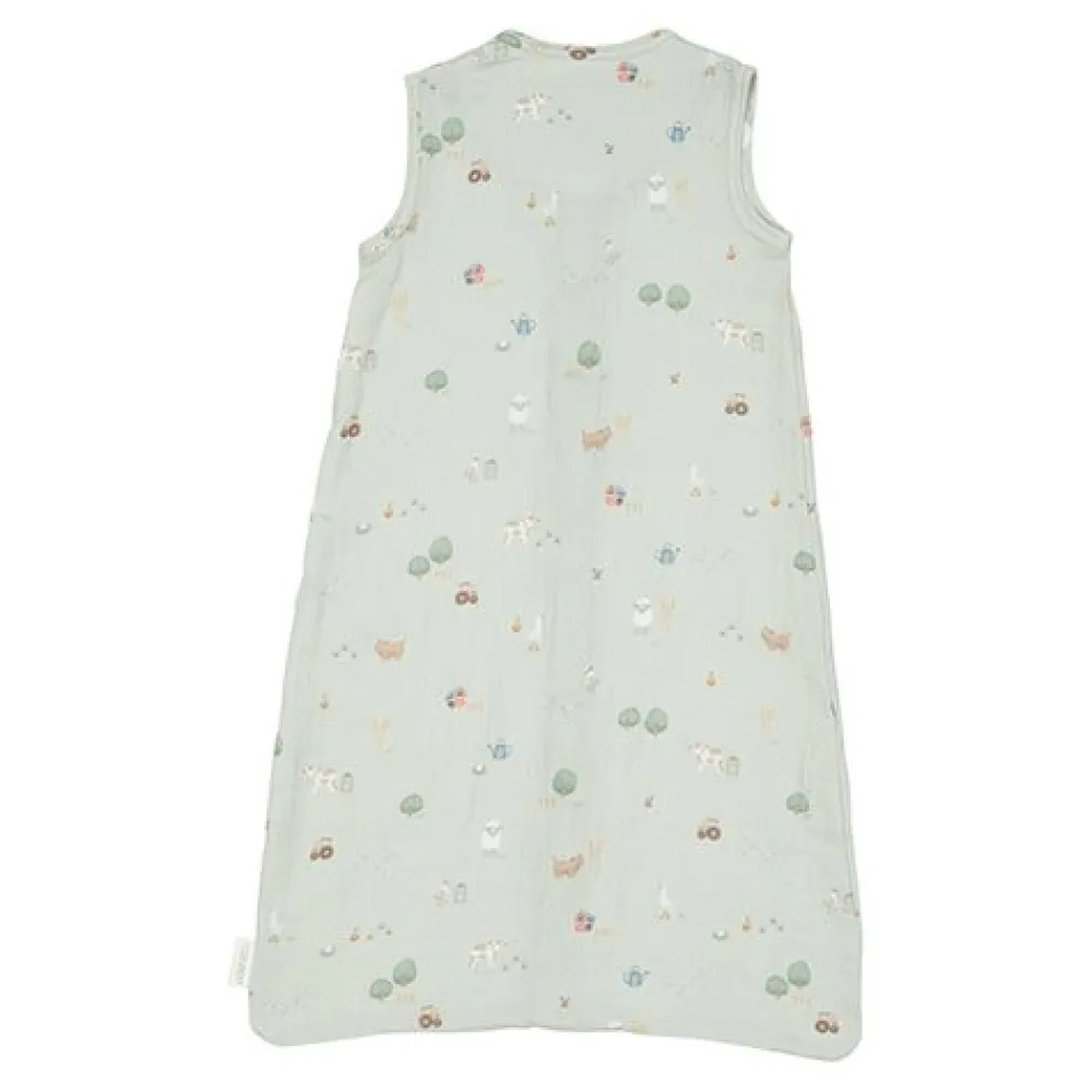 Little Dutch Slaapzak zomer hydrofiel 70 cm - Groen - Little Farm