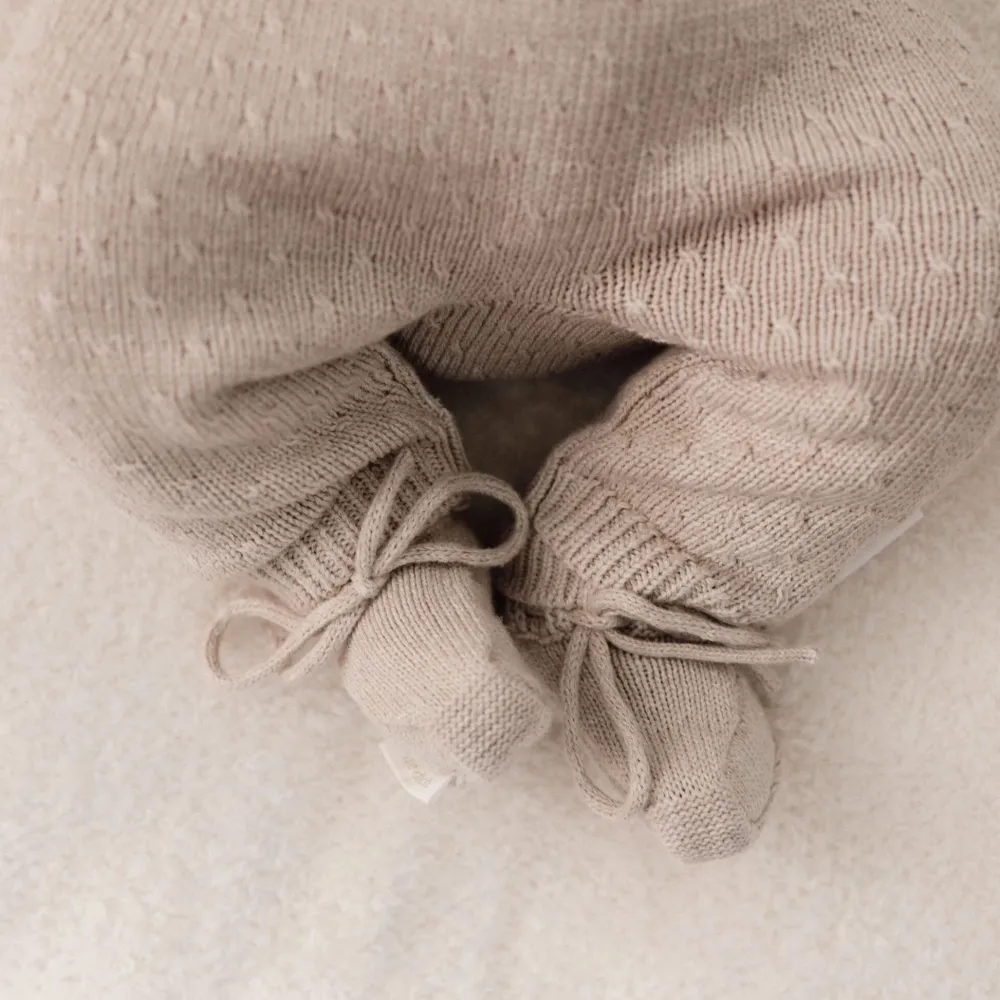Little Dutch Slofjes - Beige - Newborn Naturals