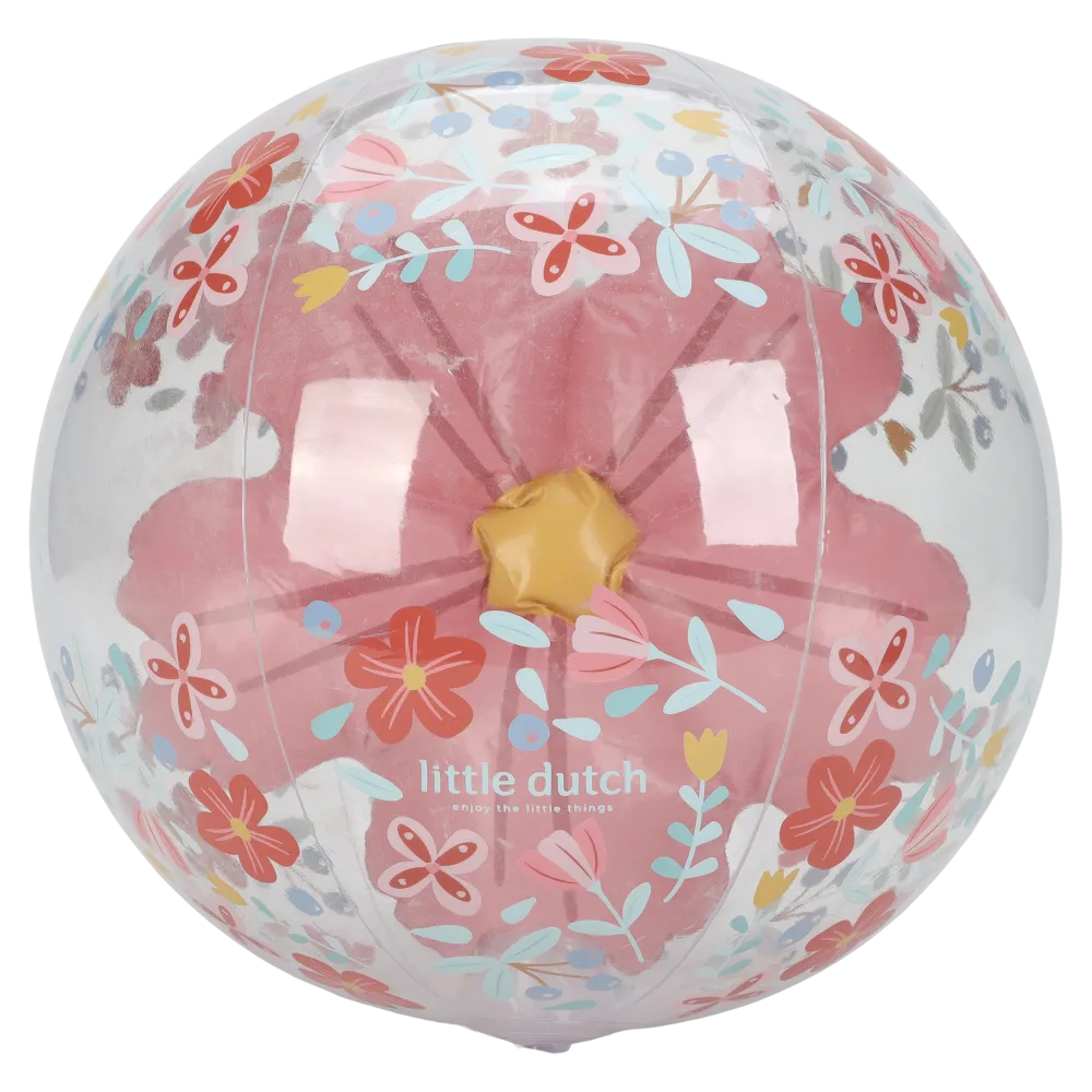 Little Dutch Strandbal 3D Figuur Pink Flowers
