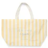 Little Dutch Strandtas - Geel - Maat one size - Stripe