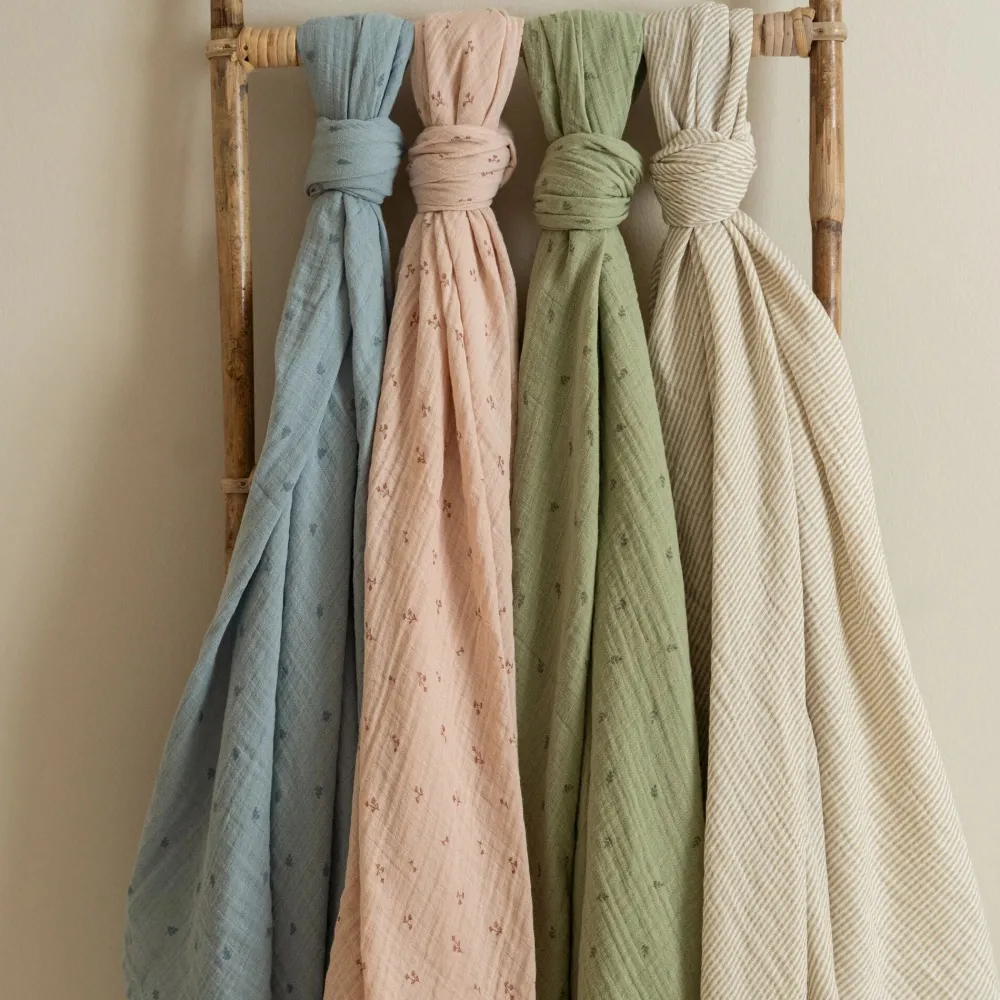 Little Dutch Swaddle - Blauw - 120 cm - Essentials