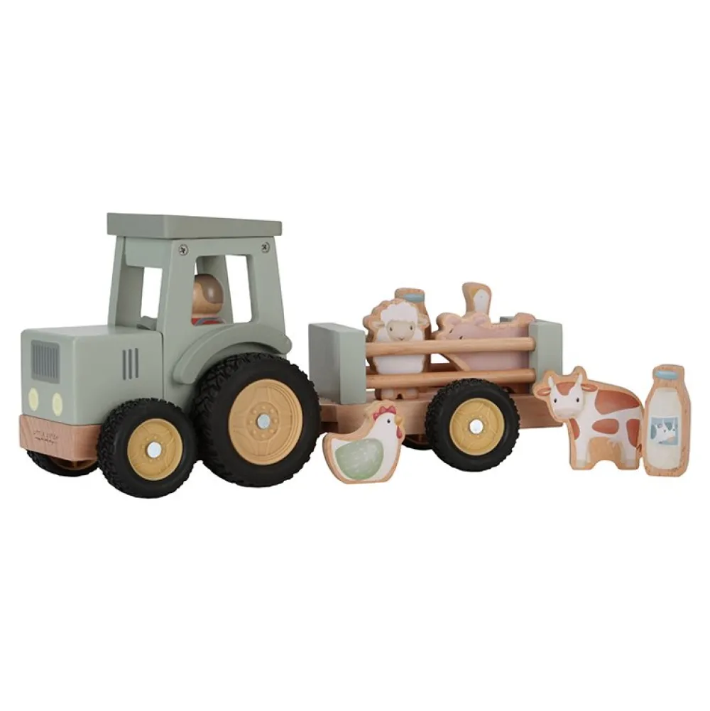 Little Dutch Tractor met trailer Little Farm